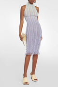 Veronica Gradient Semi-sheer Midi Dress
