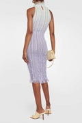 Veronica Gradient Semi-sheer Midi Dress