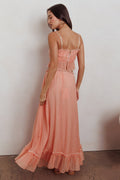 Cynthia Bow Detail Ruched Skirt Set