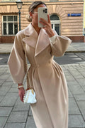 Renata Double-breasted Lantern Sleeve Coat