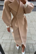 Renata Double-breasted Lantern Sleeve Coat