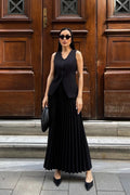 Salome Vest Pleated Skirt Set