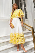 Kelly Floral Embroidered Two-Piece Set