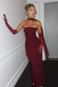 Martina Strapless Maxi Split Dress