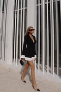 Renee Pleated Blazer Mini Dress