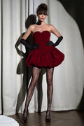 Marguerite Velvet Corset Mini Dress
