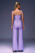 Jane Square Neck Crystal Embellished Jumpsuit