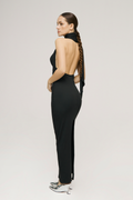 Sophia Halter Neck Backless Maxi Dress