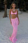 Ruth Floral Applique Crochet Two-Piece Set