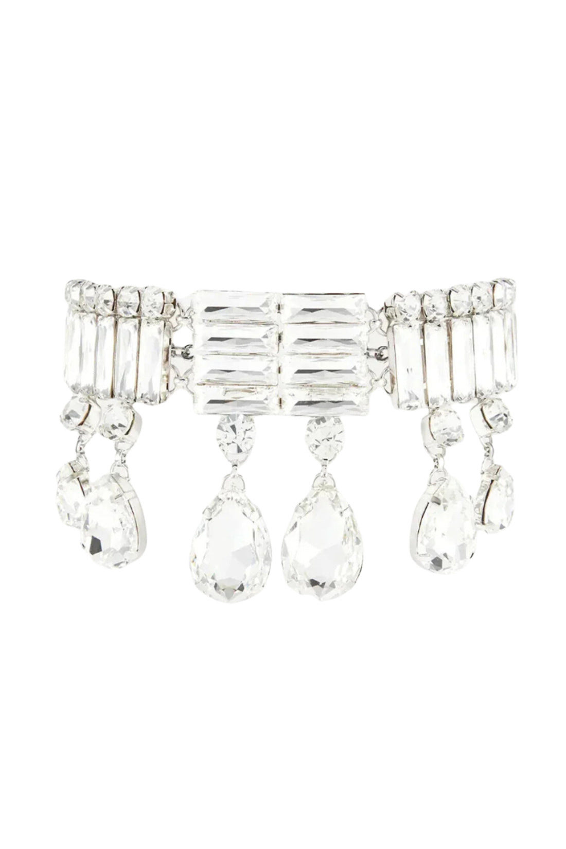 Multi Layer Geometric Crystal Necklace