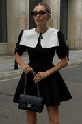 Chloe Doll Collar Puff Sleeve Mini Dress