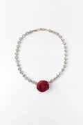 Two-Pack Rose Rhinestones Necklace Set