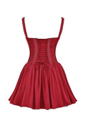 Agnes Lace Corset Mini Puff Dress
