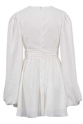 Amelia Deep V Neck Mini Dress