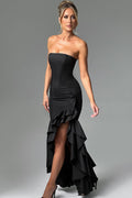 Daphne Asymmetrical Ruffle Maxi Dress