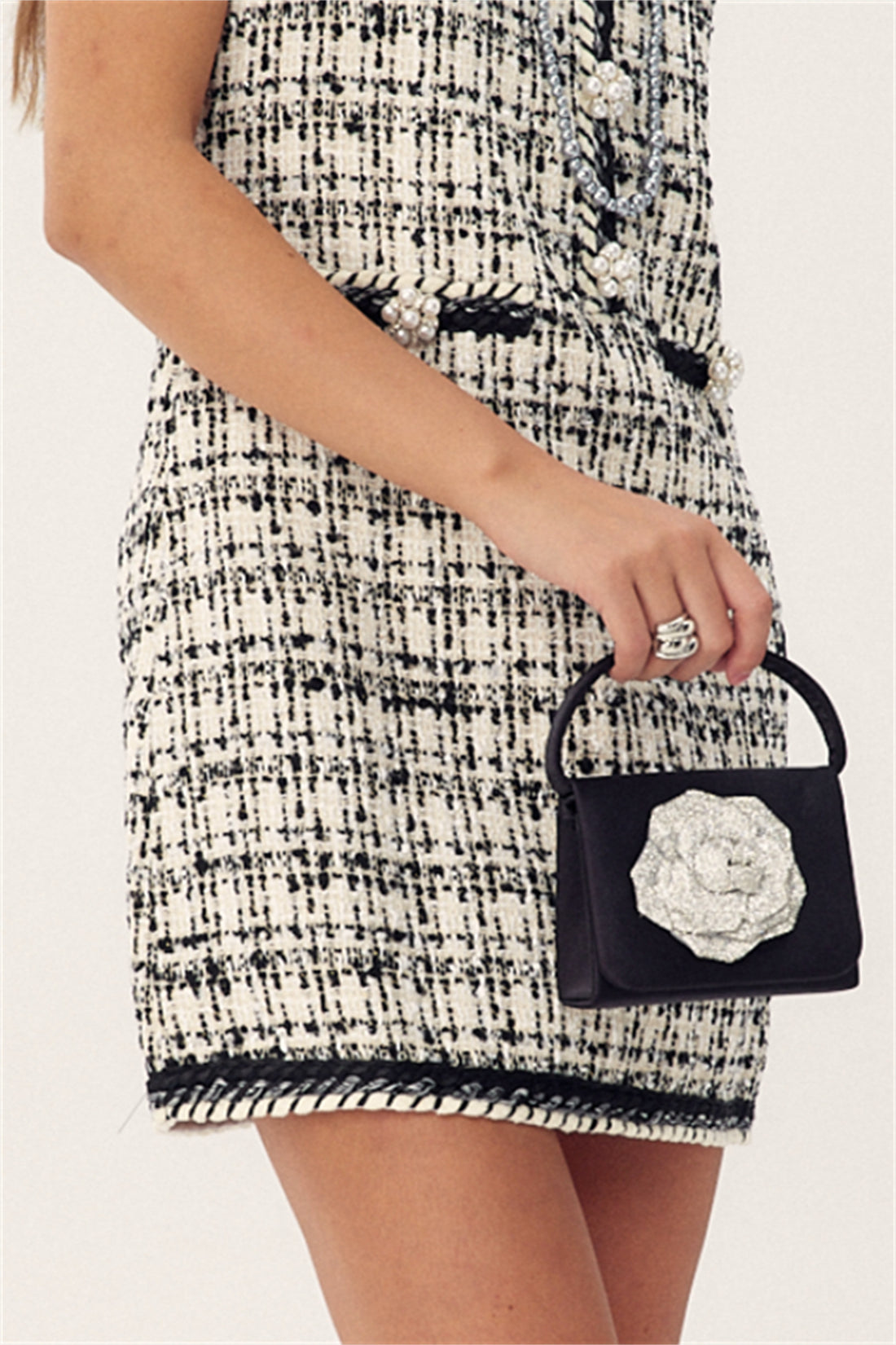 Roses Embellished Evening Bag