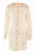 Basis crochet button-up cover-up