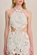 Camille Halterneck Cut-out Knit Maxi Dress