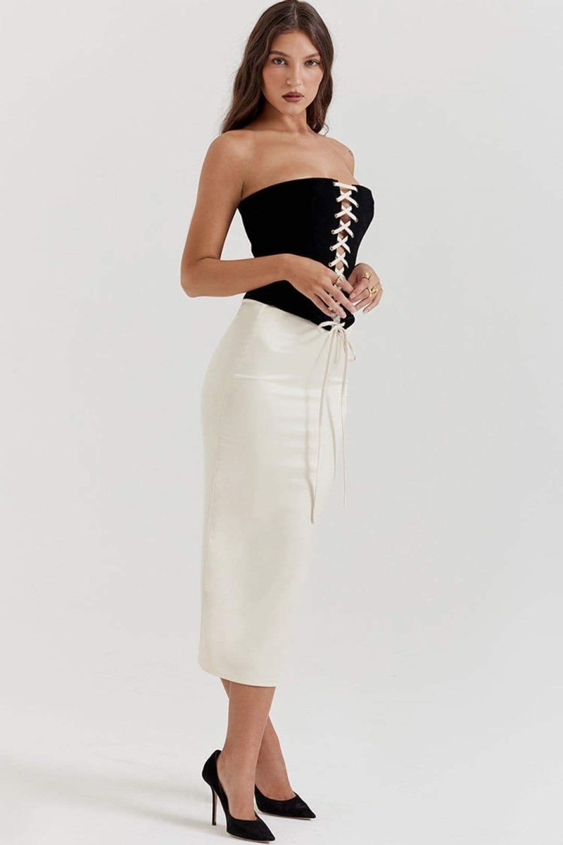 Celeste Lace-up Corset Set