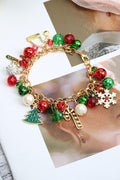 Celeste Snowflake Crystal Pendant Bracelet