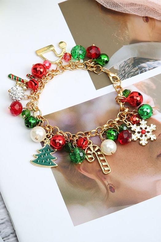 Celeste Snowflake Crystal Pendant Bracelet