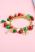 Celeste Snowflake Crystal Pendant Bracelet