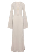 Chaya V-neck Crochet Knit Maxi Dress
