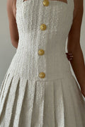 Christine Halterneck Tweed Mini Dress