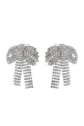 Crystal-embellished Bow Earrings