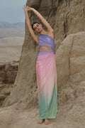 Yvonne One Shoulder Draped Cutout Maxi Dress