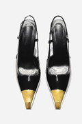 Salome Buckle Slingblack Pumps