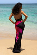 Melissa Floral Print Deep V-Neck Maxi Dress