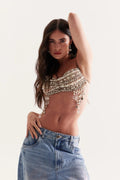 Marian Pearl Beaded Top