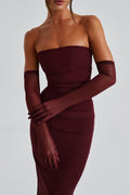 Martina Strapless Maxi Split Dress