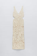 Ethel Cut-out Crochet Maxi Dress
