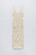 Ethel Cut-out Crochet Maxi Dress