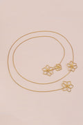 Flower Metal Chain Necklace