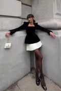Elva Long Sleeve Pleated Mini Dress