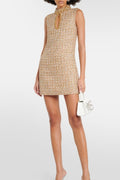 Gill Tweed Embellished Mini Tweed Dress