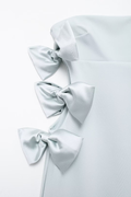 Strapless Bow Hollow Mini Dress