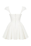 Evelyn Sweetheart Pleated Mini Dress