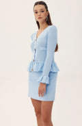 Viola V-neck Ruffle Knit Set