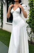 Lesley Bow Tie Puff Sleeve Maxi Dress