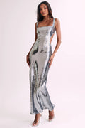 Victoria Open Back Sequin Maxi Dress