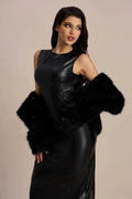 Candice Lapel Faux Fur Jacket