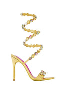 Ivy Rhinestone Ankle Wrap Stiletto Heel