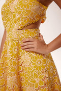 Jessica Embroidered Lace Halterneck Midi Dress