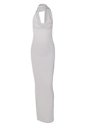 Sophia Halter Neck Backless Maxi Dress