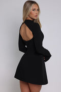Molly Open Back Long Sleeve Mini Dress