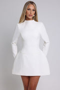 Molly Open Back Long Sleeve Mini Dress